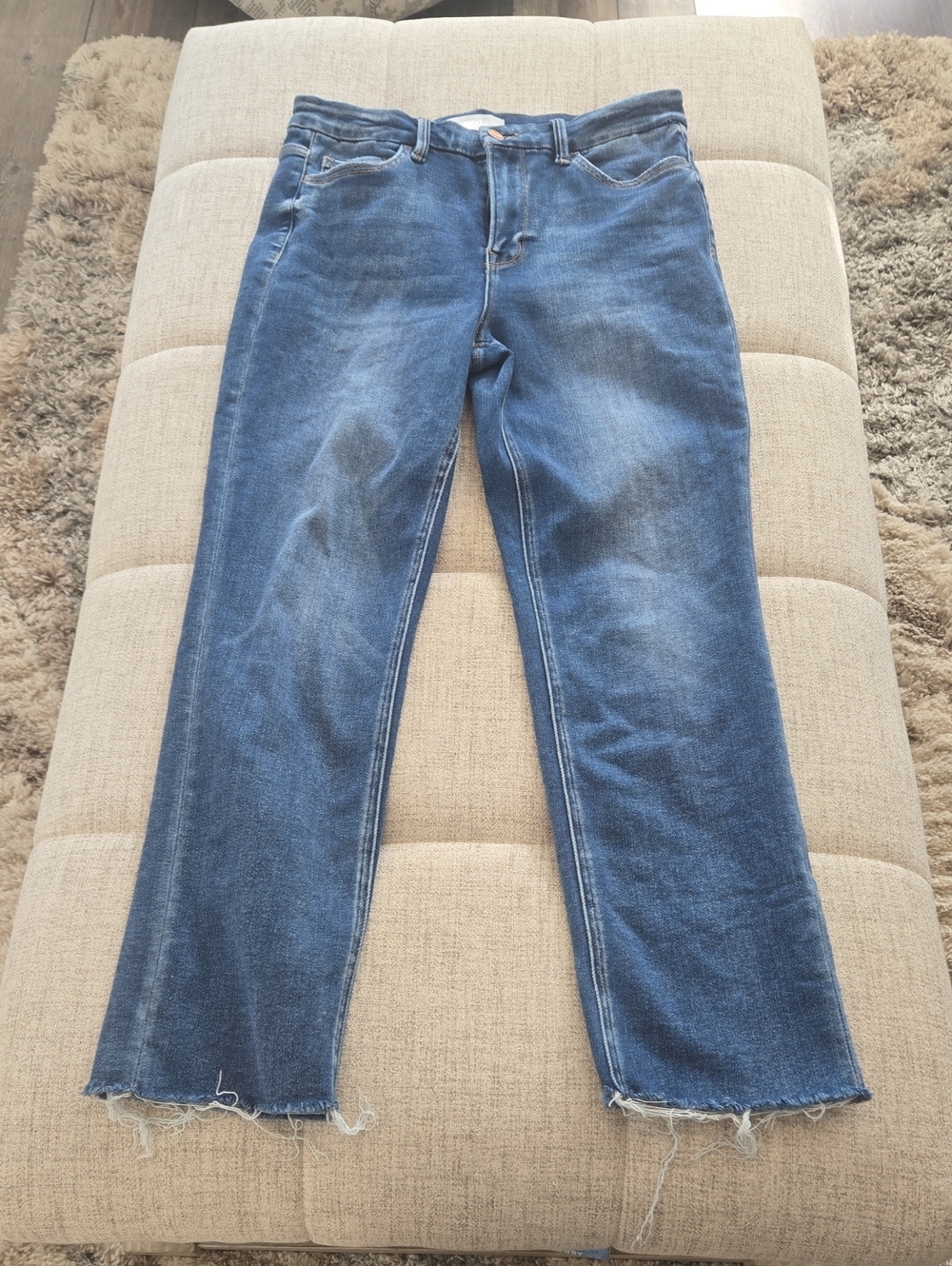 Vervet Cropped Straight-Leg Jeans